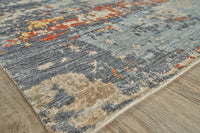 Roza Blue/Grey Abstract Area Rug
