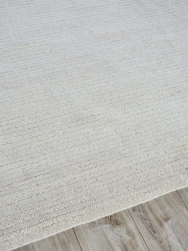 Tempi Cream New Zealand Wool Area Rug - Elegance Collection