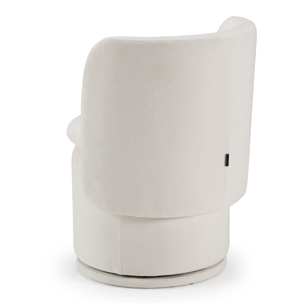 Catalina Modern Ivory Swivel Dining Chair