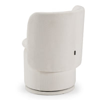 Catalina Modern Ivory Swivel Dining Chair