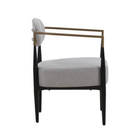 Carnaby Modern Grey & Gold Dining Chair