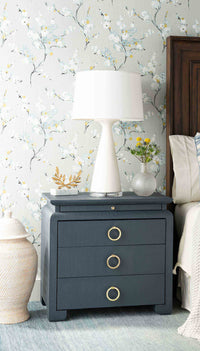 Vani 3 Drawer Storm Blue Nightstand/End Table