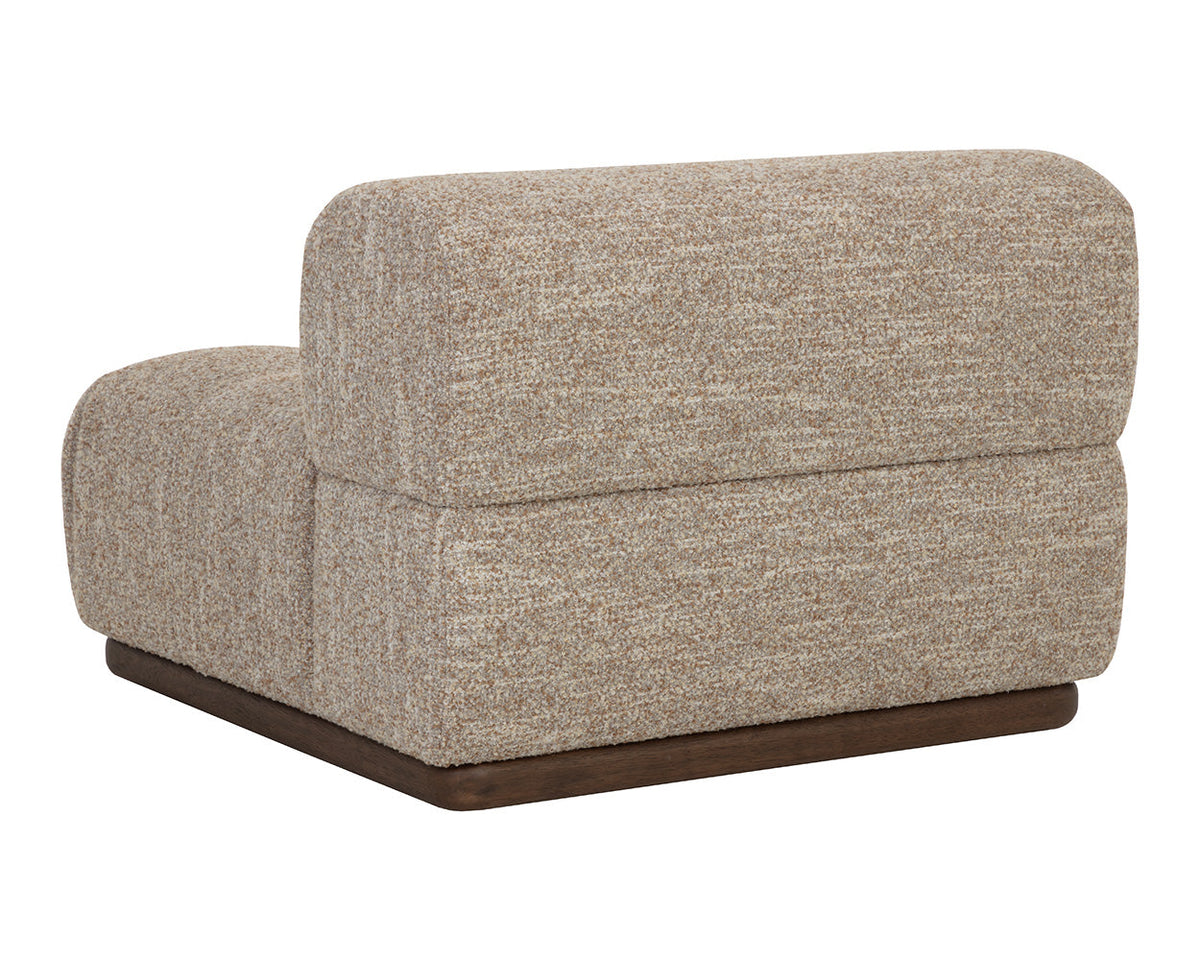 Mallo Dusty Greige Modular Corner Armless Chair