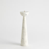 Sarah White Round Top Candle Holder (2 Sizes Available)