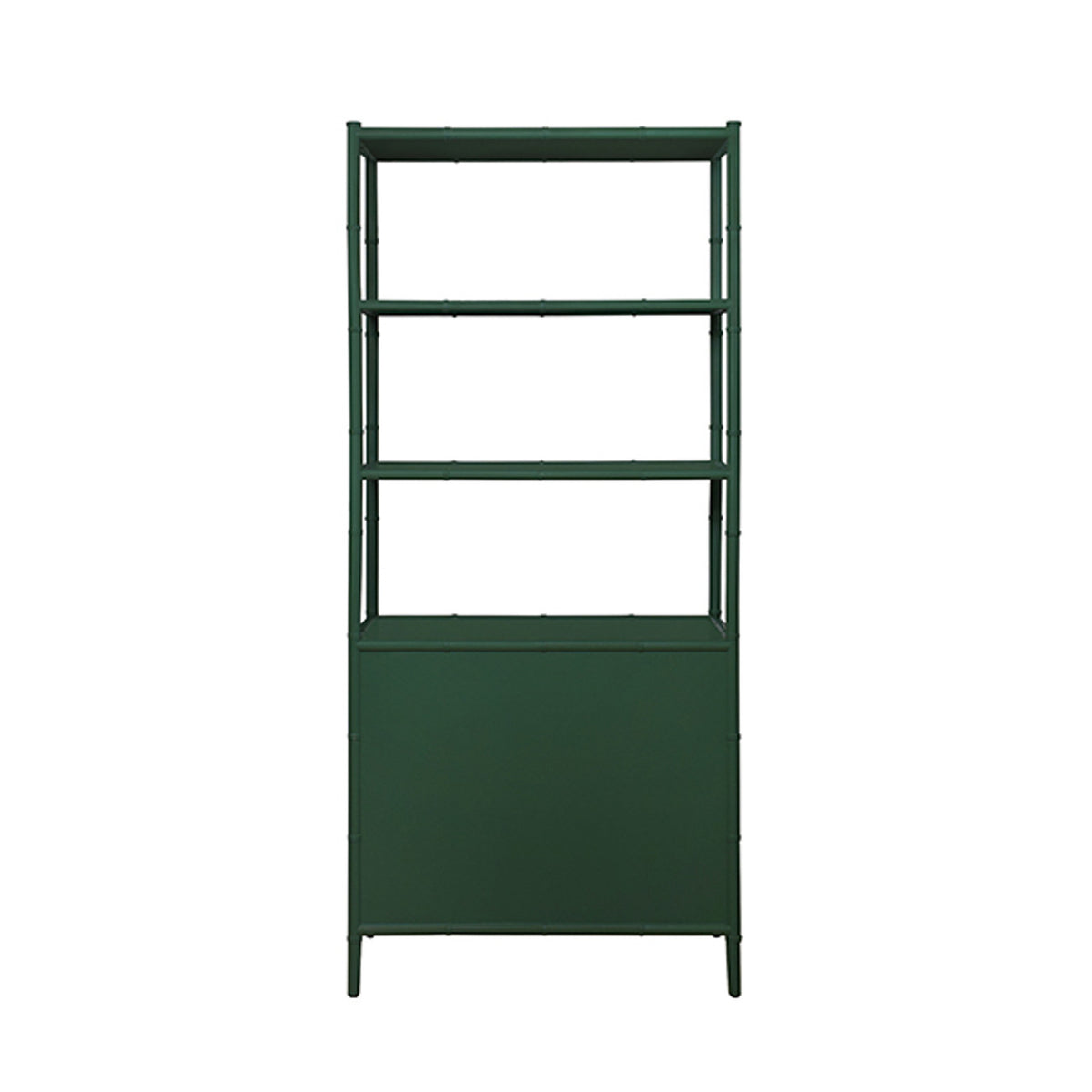 Fiona Green Grasscloth & Gold Etagere
