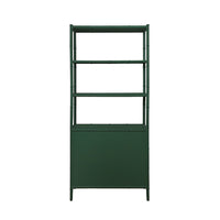Fiona Green Grasscloth & Gold Etagere