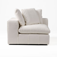 Terra Modern Off White Fabric Modular Sectional Sofa