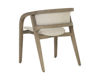 Arco Oatmeal Solid Ash Wood Dining Armchair