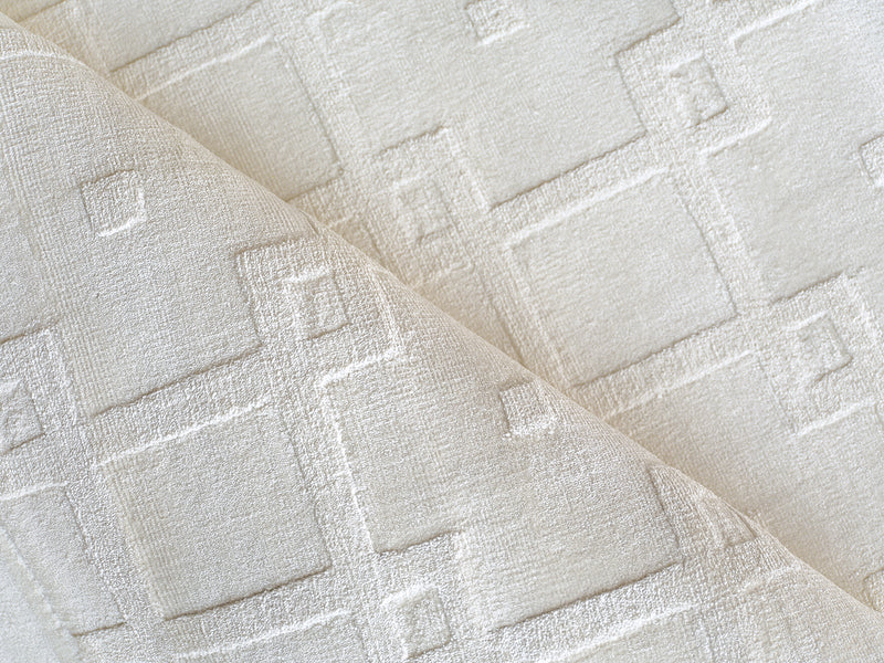 Ramo Modern White Patterned Area Rug - Elegance Collection