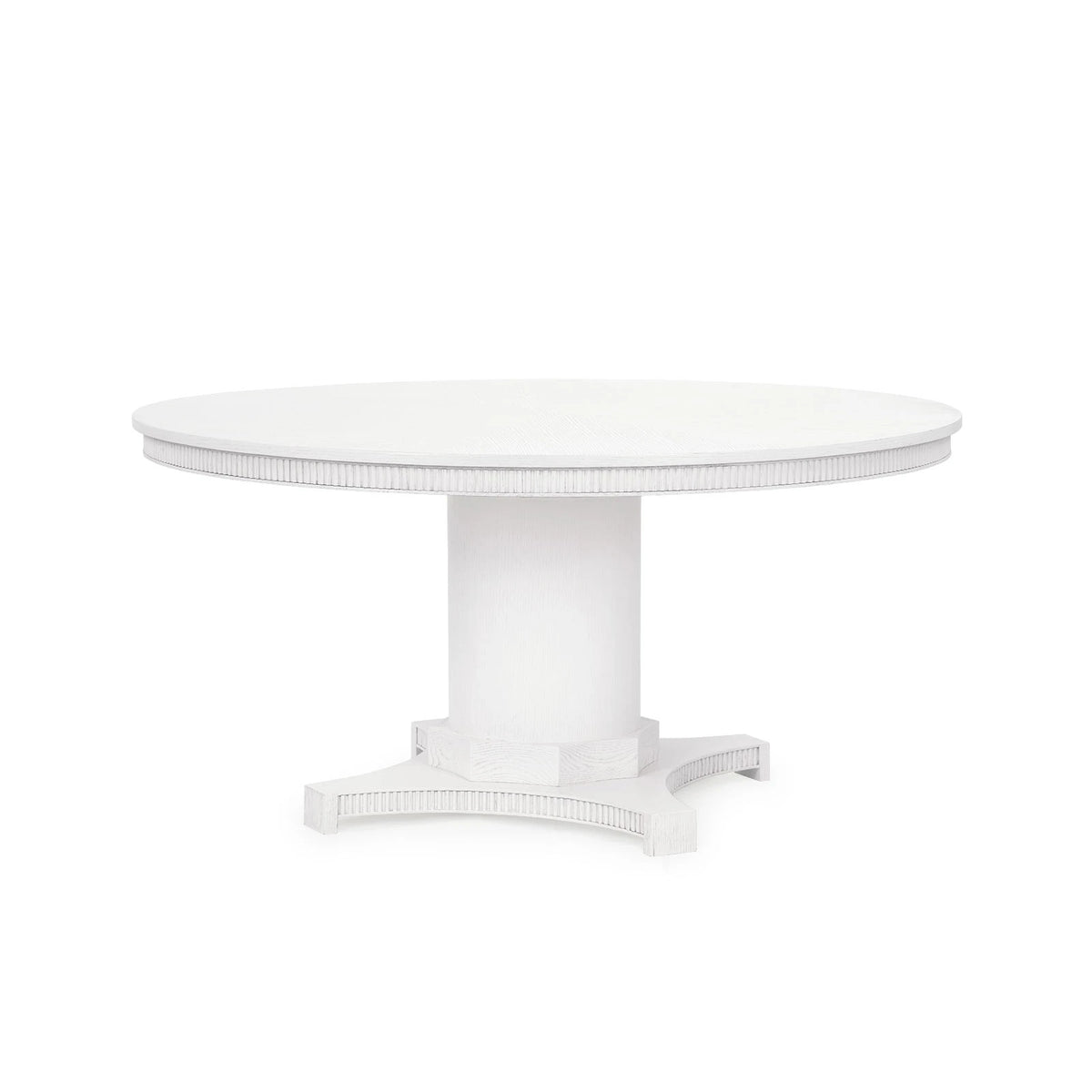 Taylore 48" Round White Glazed Dining Table