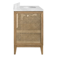 Sariah 36.5" Cerused Oak & Marble Bath Vanity