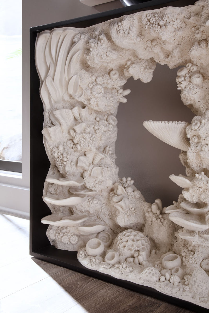 Framed Coral Reef Console Table