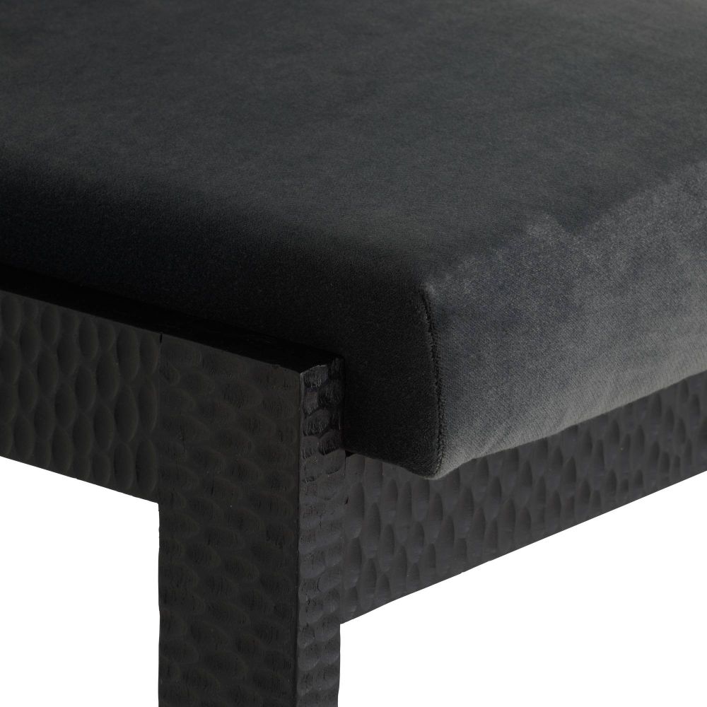 Matilda Midnight Grey Performance Velvet Dining Chair