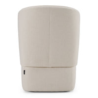 Cassandra Modern Beige Swivel Dining Chair