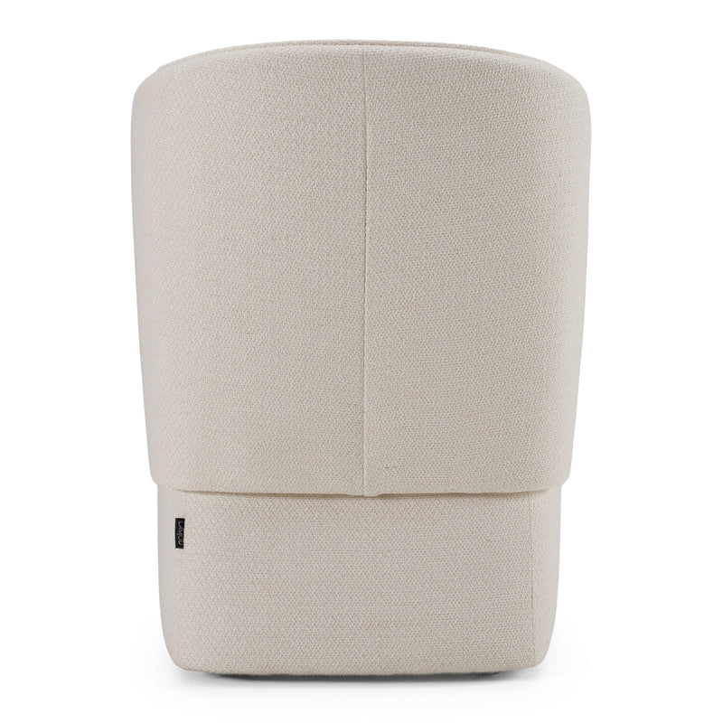 Cassandra Modern Beige Swivel Dining Chair