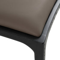 Caroline Modern Grey & Black Dining Chair