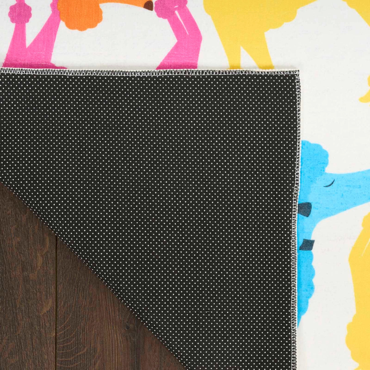 Poodles Ivory Multicolour Area Rug