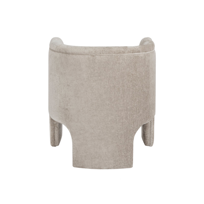 Georgina Chenille Taupe Accent Chair