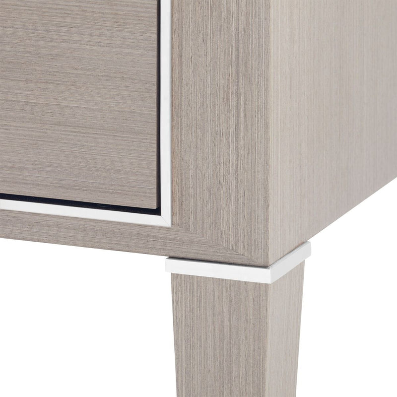 Lanna Taupe Grey and Nickel Desk