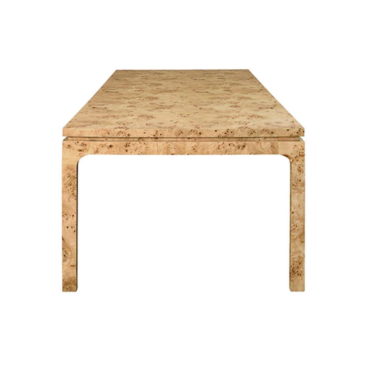 Cecilly 86" Burl Wood Dining Table