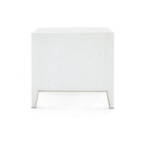 Selena 30" Platinum Shimmer & Gold End Table/Nightstand