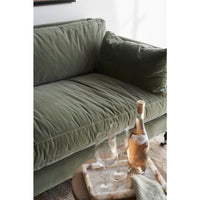 Blaise 90" Sage Velvet Cloud Sofa