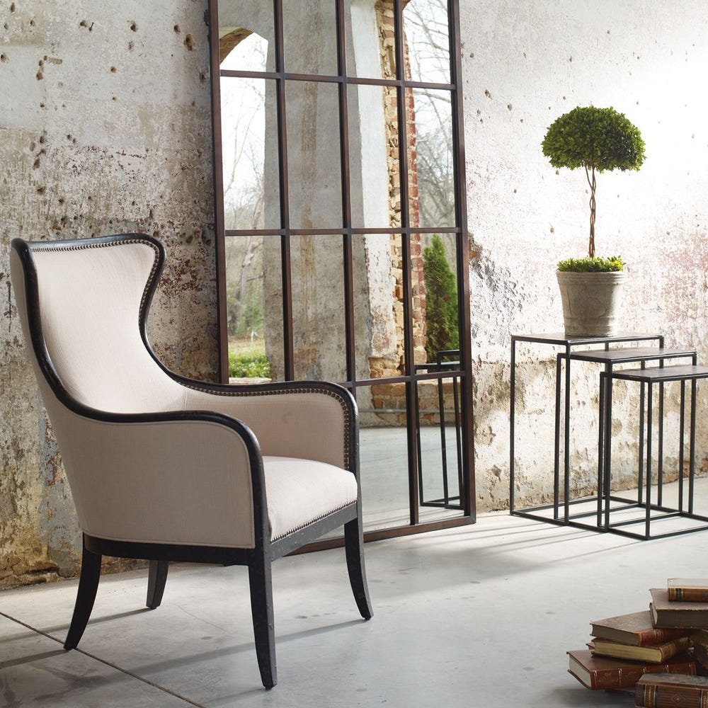 Maeve Sand Wing Chair
