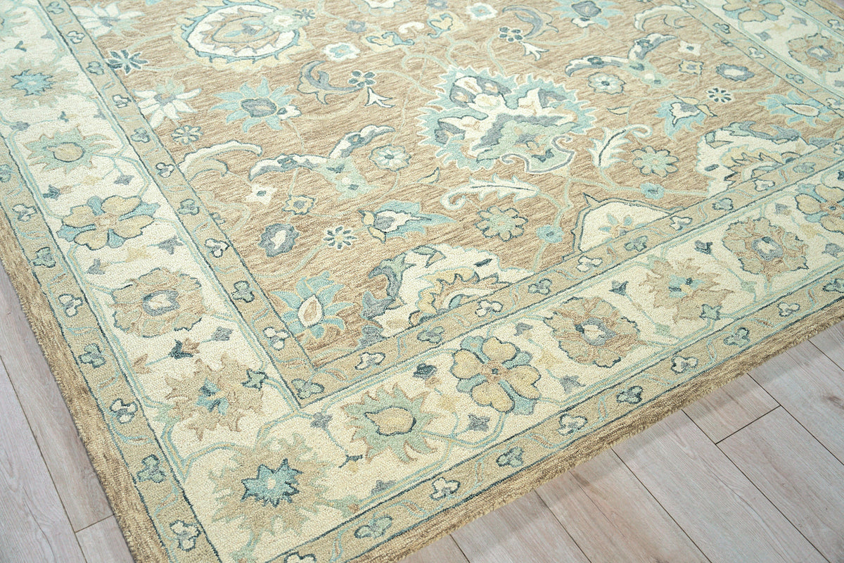Nell Light Brown/Ivory  Luxury Area Rug