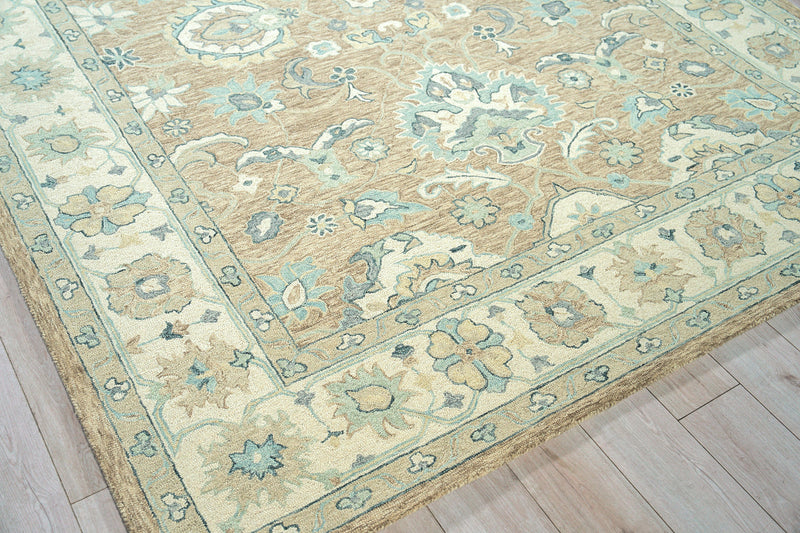 Nell Light Brown/Ivory  Luxury Area Rug