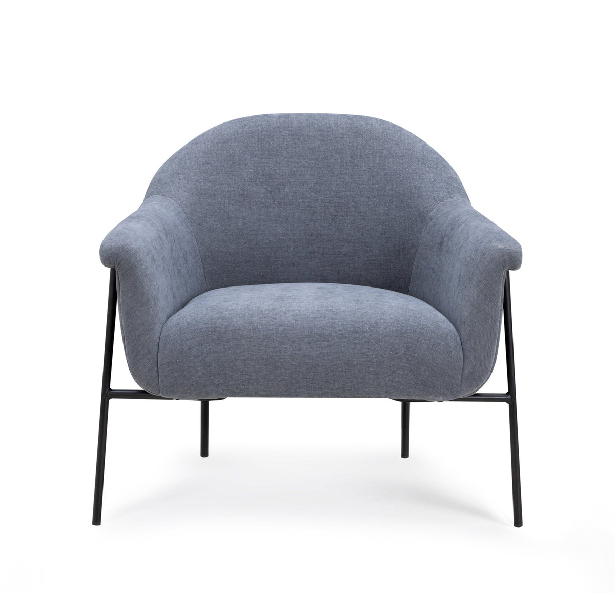 Lauren Blue Performance Chenille Accent Chair