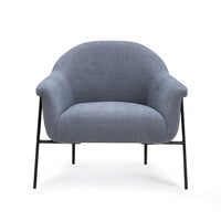 Lauren Blue Performance Chenille Accent Chair