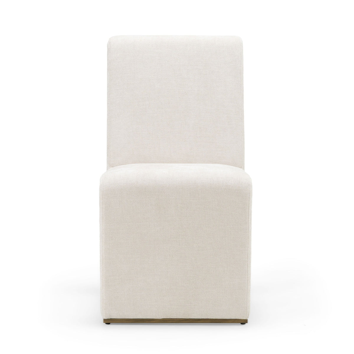 Alodia Modern Beige & Gold Dining Chair (Set of 2)