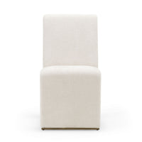 Alodia Modern Beige & Gold Dining Chair (Set of 2)