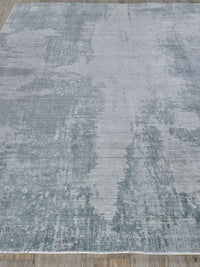 Penelope Blue Wool/Bamboo Silk Area Rug - Elegance Collection