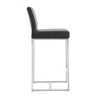 Moriah Black Steel Counter Stools (Set of 2) - Luxury Living Collection