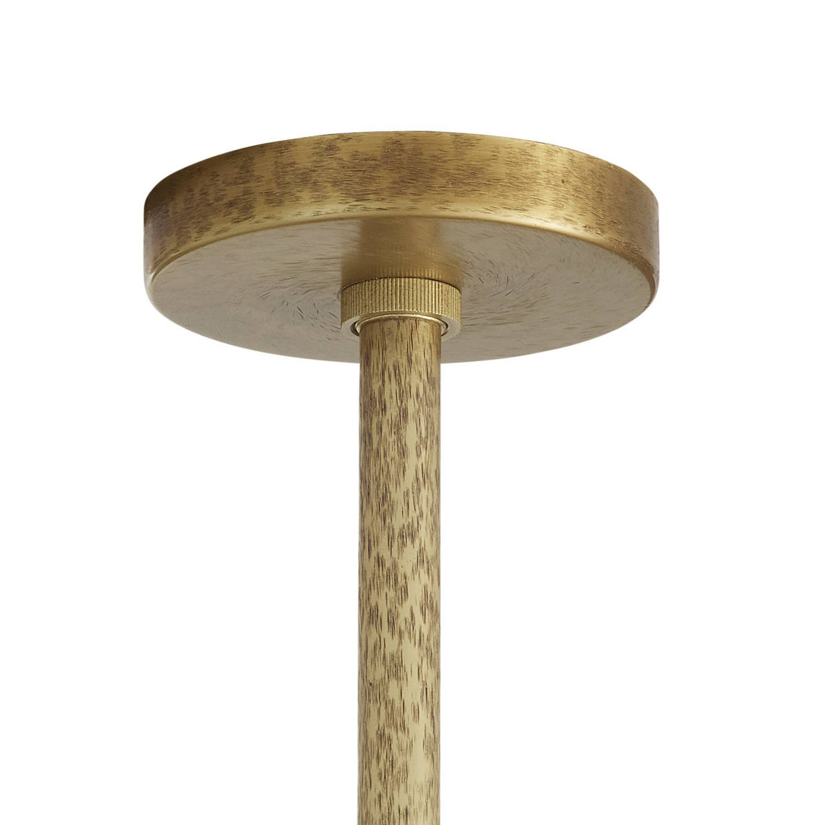 Loryn 52" Antique Brass Iron shades Chandelier