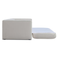 Reese 91" Cream Upcycled Performance Linen Sofa Bed