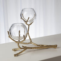 Twig 2 Vase Brass Holder