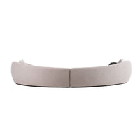 Arona 156" Modern Grey Fabric Curved Sectional Sofa
