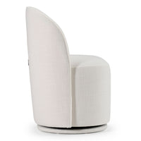 Bridget Modern White Swivel Dining Chair