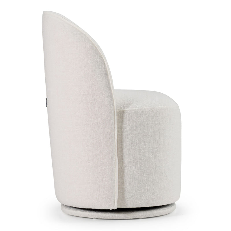 Bridget Modern White Swivel Dining Chair