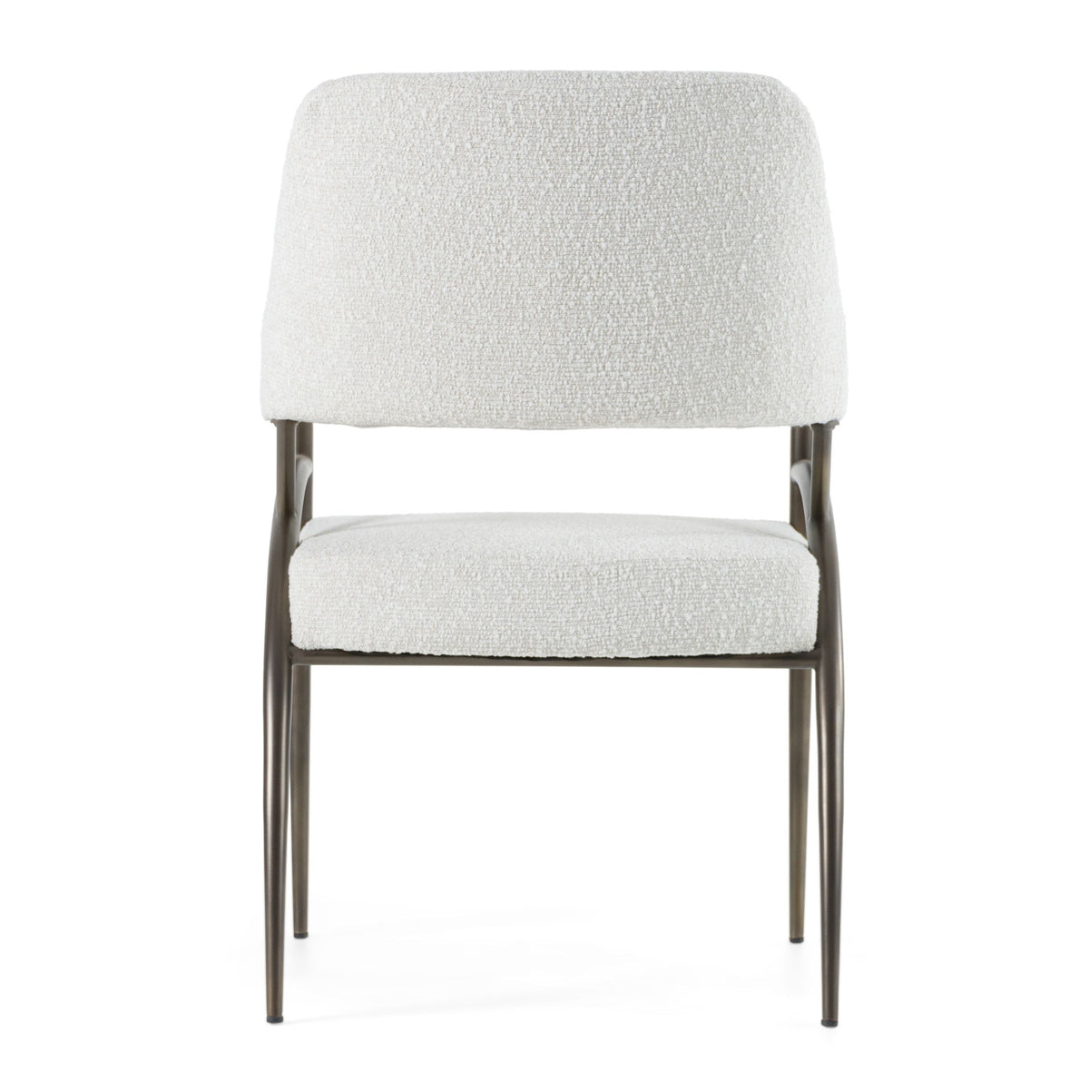 Anna Modern Off-White & Bronze Dining Chair