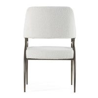 Anna Modern Off-White & Bronze Dining Chair