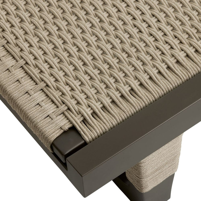 Daytona Outdoor Buff Dutch Weave Armed Lounge Chair