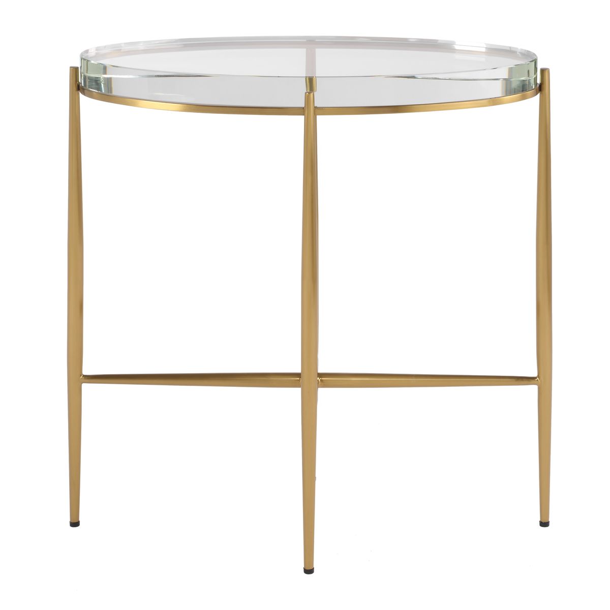 Alexandra Crystal & Gold Accent Table