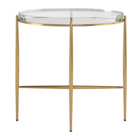 Alexandra Crystal & Gold Accent Table