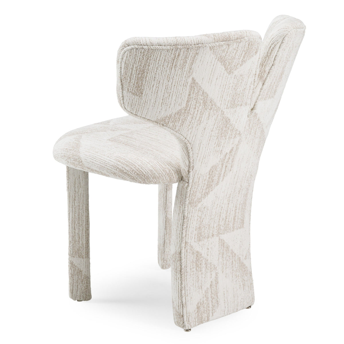 Ivy Modern Beige Pattern Fabric Dining Chair (Set of 2)