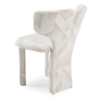 Ivy Modern Beige Pattern Fabric Dining Chair (Set of 2)