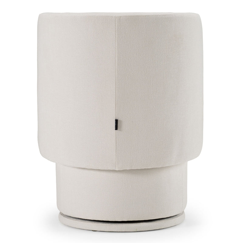 Catalina Modern Ivory Swivel Dining Chair