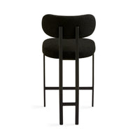 Claudia Black Boucle Counter Stool